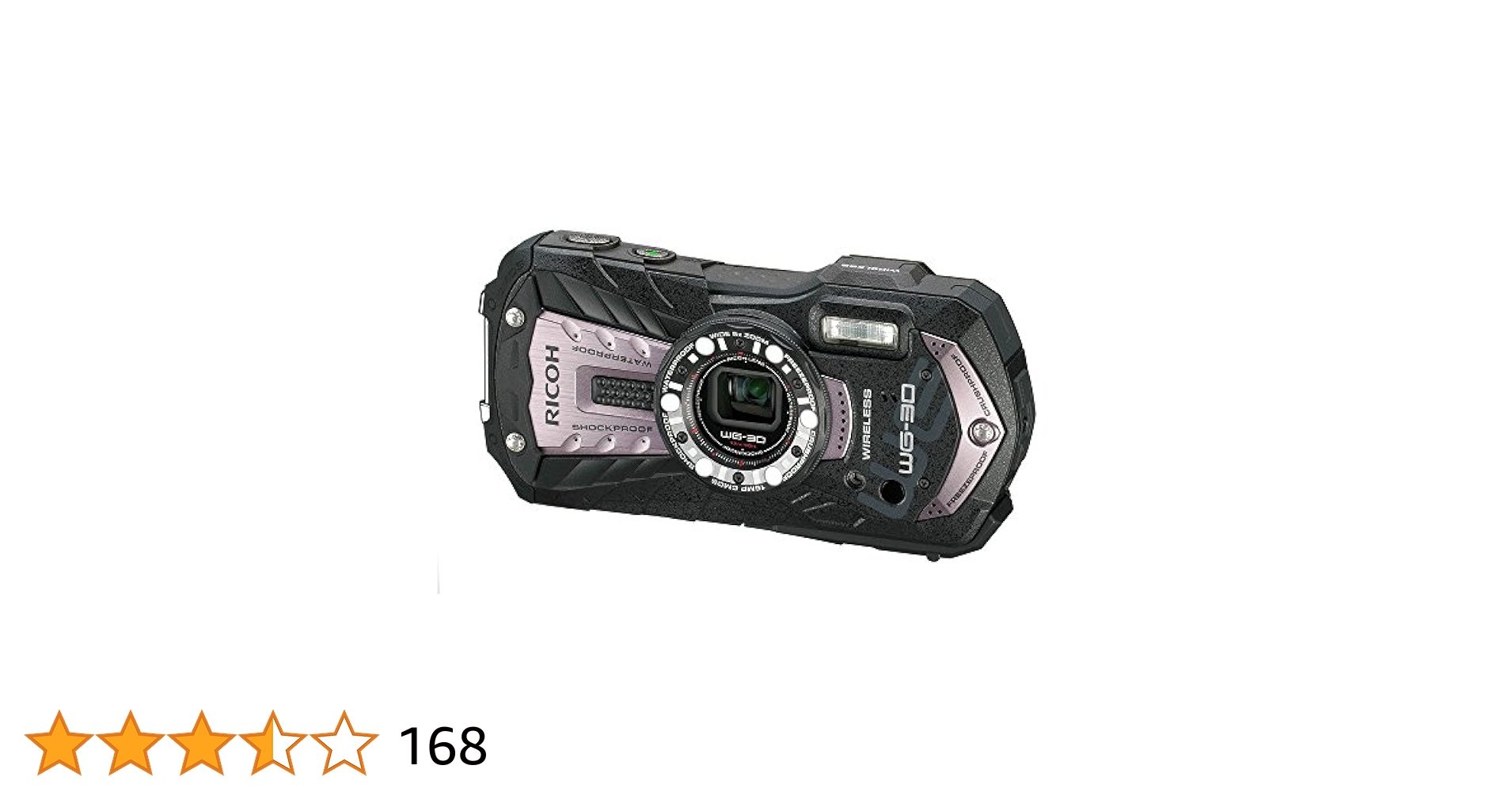 Amazon | RICOH 防水デジタルカメラ RICOH WG-30W カーボン